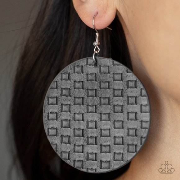 paparazzi Jewelry - WEAVE Me Out Of It - Silver Earrings